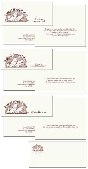 Animal Hospital West Greeting cards