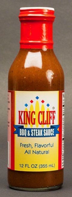 King Cliff BBQ & Steak Sauce bottle