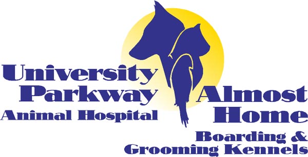 University Parkway Animal Hospital and Almost Home Boarding & Grooming Kennels Logo