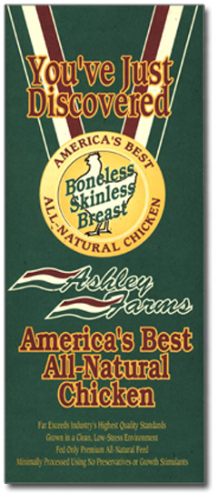 Ashley Farms chicken brochure