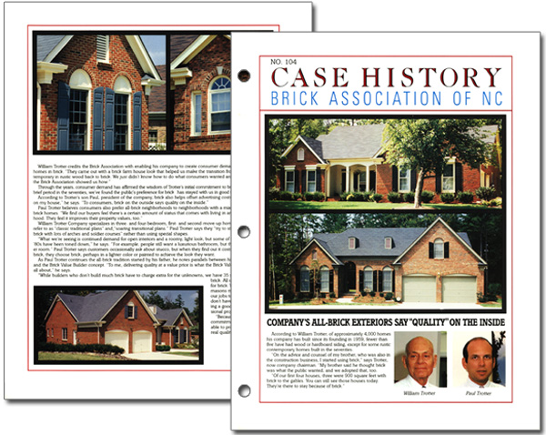 Brick Association of North Carolina builder case study