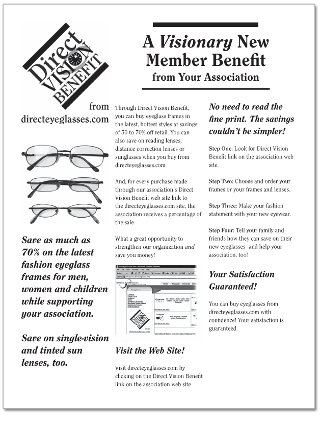 Direct Vision Benefit flyer