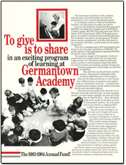 Germantown Academy annual giving solicitation flyer