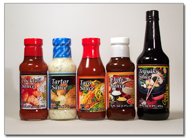 Golding Farms Foods private label sauce labels