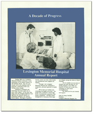 Lexington Memorial Hospital 1988-1989 Annual Report cover