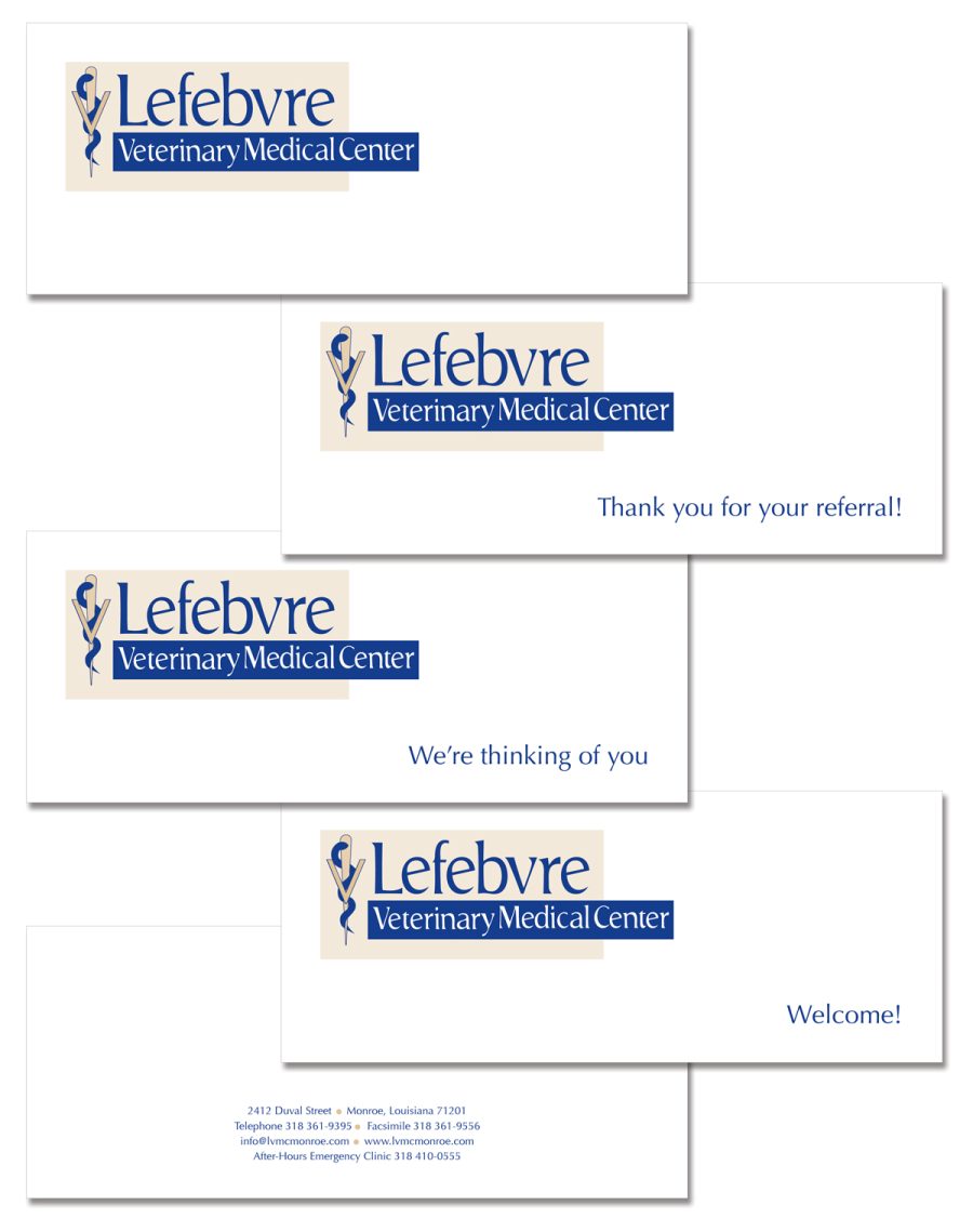 Lefebvre Veterinary Medical Center Greeting cards