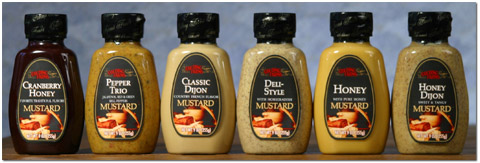 Golding Farms Foods mustard label concepts