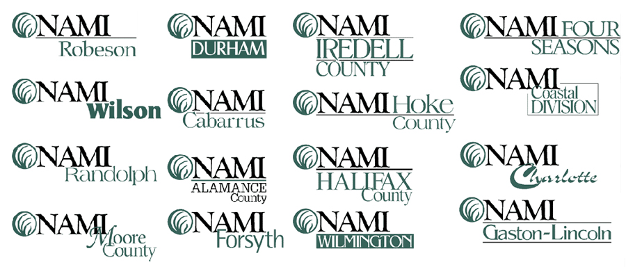 NAMI North Carolina affiliate logos