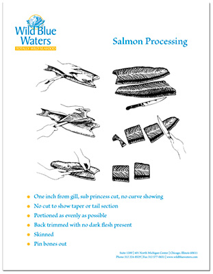 Wild Blue Waters Salmon Processing flyer