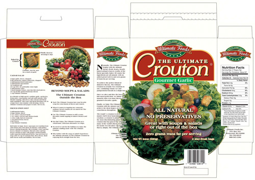 Ultimate Foods Ultimate Crouton package