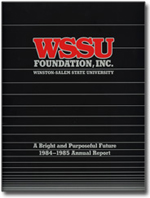 Winston-Salem State University Foundation annual report cover